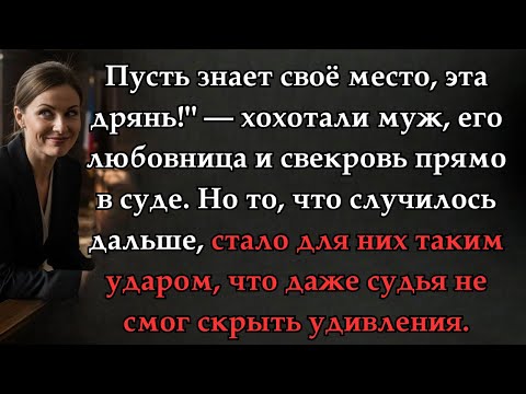 Видео: Муж и любовница смеялись, что оставят меня нищей, но свекровь нанесла им удар в спину!