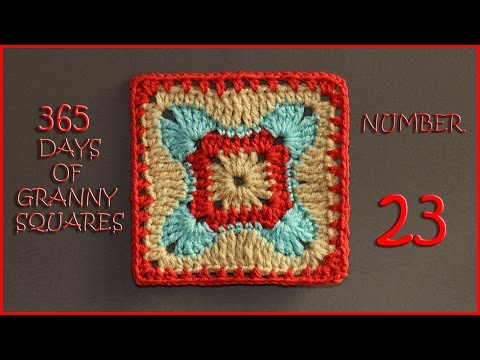 Видео: 365 дней бабушкиных квадратов, номер 23