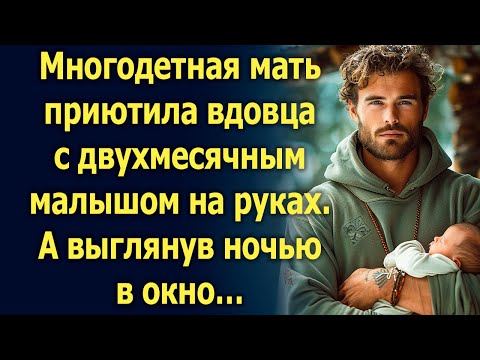 Видео: Многодетная мать приютила вдовца с малышом на руках. А выглянув ночью в окно…