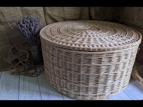 Видео: Плетение крышка с внутренним бортиком\ Weaving cover for the box. Paper weaving basket