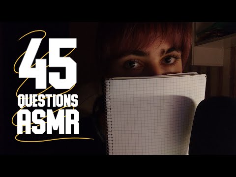 Видео: АСМР||🤔45 ВОПРОСОВ ПРО ТЕБЯ🫵🏻||🤔45 QUESTIONS ABOUT YOU🫵🏻||ASMR