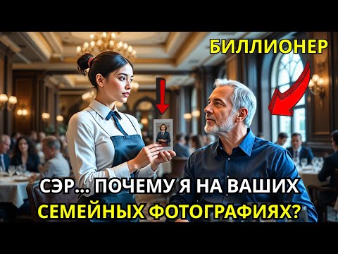 Видео: Официантка помогает миллиардеру собрать фото и удивляется: её лицо в его старом семейном альбоме