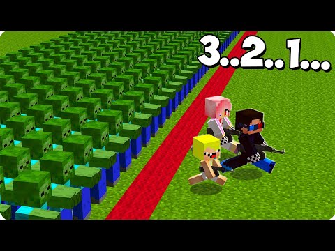 Видео: 🏃УСПЕЙ ПОСТРОИТЬ БАШНЮ ПОКА ЗОМБИ НЕ ПОШЛИ В МАЙНКРАФТ! ШЕДИ ЛЕСКА И НУБИК MINECRAFT