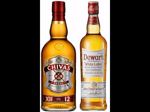 Видео: Сравнение Blended Scotch Whisky Dewars White Label с Whisky Chivas Regal.