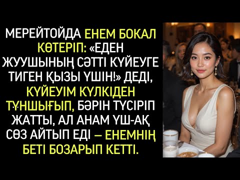Видео: Менің туған күнімде енем тост айтыпты: «Уборщының қызы жақсы күйеуге тиген екен!» Сол сәтте анам…