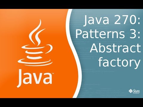 Видео: Урок Java 270: Patterns 3: Abstract Factory