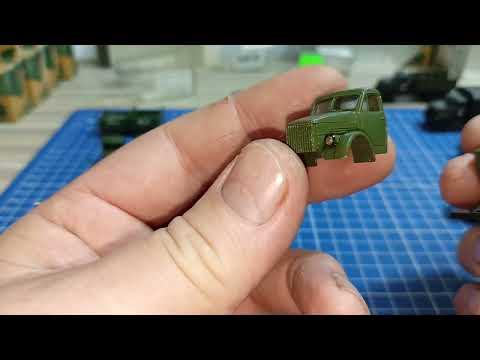 Видео: Автомобили в масштабе 1:87,для макета железных дорог.