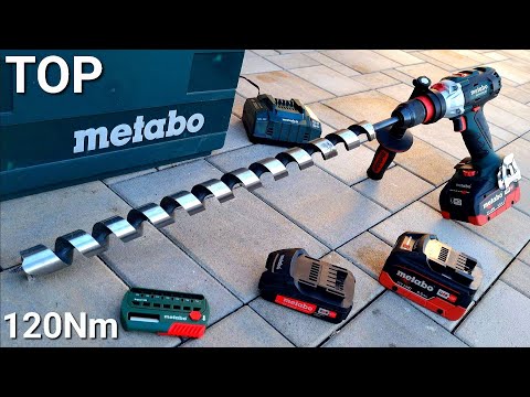 Видео: Импульсная дрель Metabo SB 18LTX BL QI с ударником, съемным патроном и усилием 120 Нм