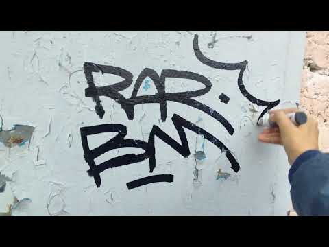 Видео: GRAFFITI TAGGING. MOLOTOW 411 + Проставочное кольцо. RARBOY