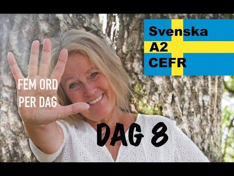 Видео: День 8 - Пять слов в день - Изучение шведского языка - Прилагательное или наречие? - A2 CEFR
