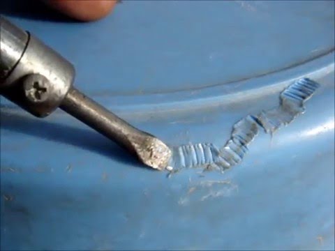 Видео: Ремонт пластмассового тазика