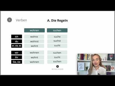 Видео: Глаголи в немския език - обобщение Verben | Deutsch Academy