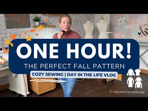 Видео: ⏰ ШЕЙТЕ ЗА ЧАС! | Идеальная осенняя выкройка 🍂 (свитер Ft. Arlington)