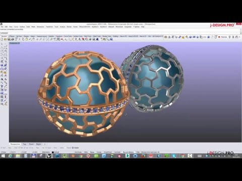 Видео: j-design.pro - Перенос орнамента на полусферу в Rhinoceros и Grasshopper