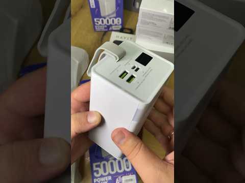 Видео: Павербанк Power Bank Remax RPP-321 50000 mAh швидка зарядка 22.5W