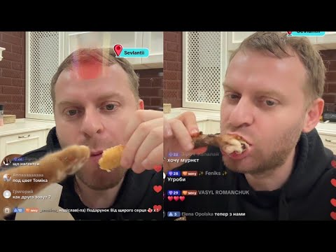 Видео: Самвел Адамян/Томас 0б0рзел!Вырывает еду изо рта!Курочка гриль и шаурма на ужин!