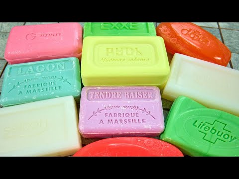 Видео: ASMR soap cutting/Soap Crushing/ Satisfying video |NO TALKING| Relaxing Video/ Резка сухого мыла/4К