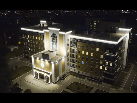 Видео: Архитектурная подсветка Перинатального центра г. Пенза