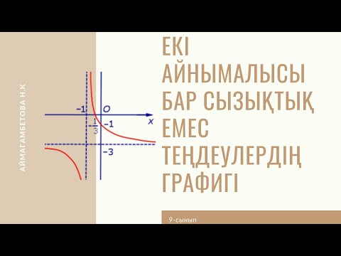 Видео: Екі айнымалысы бар сызықтық емес теңдеулердің графиктері