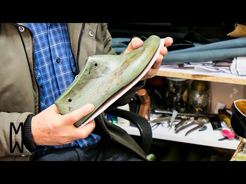 Видео: Мужская обувь спортивных и классических моделей ручной работы - Блестящая козья кожа.