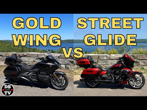 Видео: Сравнительный тест и обзор Honda Gold Wing Tour и Harley Davidson Street Glide Ultra
