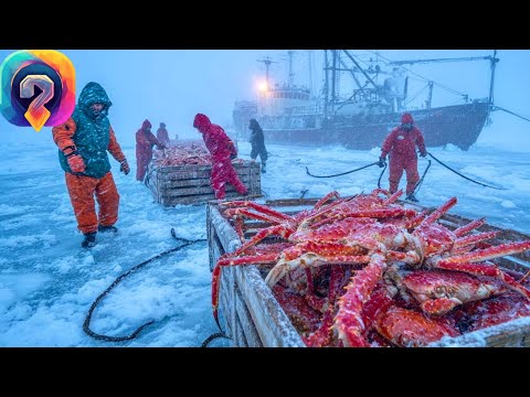 Видео: Как они делают 1 миллион долларов на королевских крабах, прорубая 2,5 метра льда в Аляске!