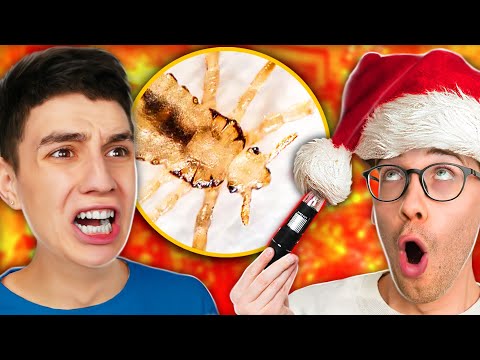 Видео: СМОТРЮ НА ВСЕ ПОД МИКРОСКОПОМ с СЕРЕГОЙ А4 челлендж ! Новогодняя ВЕРСИЯ