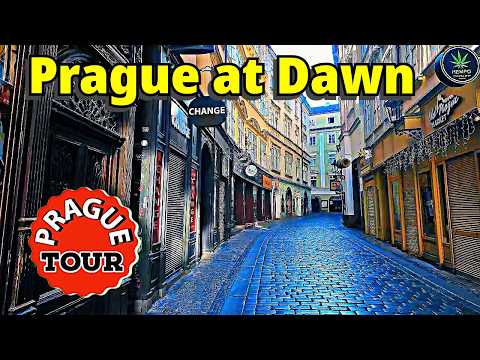 Видео: Нет туристов в Праге? Спокойная 30-минутная прогулка по историческим улицам