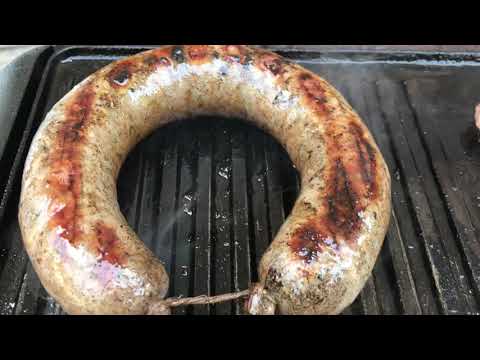 Видео: Телешки суджук на скара.