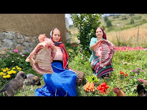 Видео: Деревенская кухня: нежные бараньи ребрышки, приготовленные в тандыре и подаваемые с морковным рисом