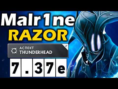 Видео: Малрин на Сигнатурном Разоре 30 ТИРА! - Malr1ne Razor 7.37 ДОТА 2