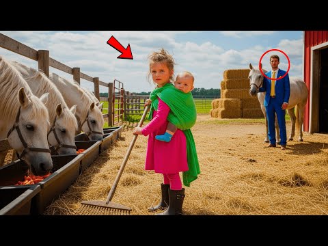 Видео: Бедная девушка работала в конюшнях, пока не пришёл миллионер и не увидел младенца, спящего у неё...