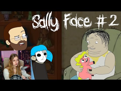 Видео: КУПЛИНОВ И САЛЛИ В ГОСТЯХ У ЧАРЛИ ► Sally Face #2 \ Smart Bird Show \ Реакция