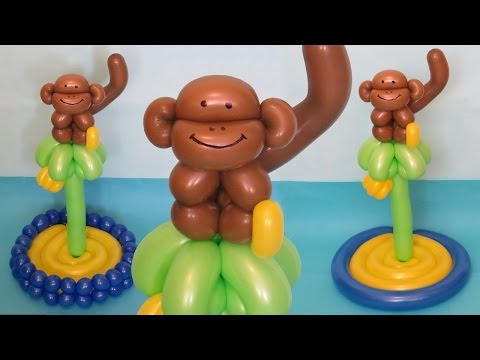 Видео: Обезьянка на пальме из шарика / one balloon monkey (Subtitles)