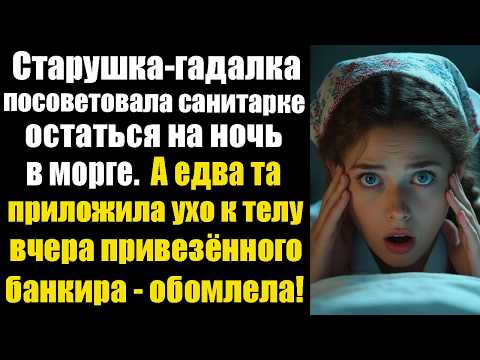 Видео: Старушка-гадалка посоветовала санитарке остаться на ночь в морге.  А едва та приложила ухо к телу...
