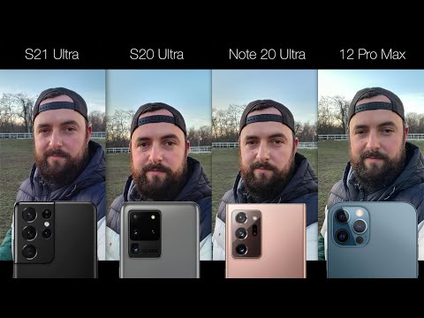 Видео: Большое сравнение: Samsung Galaxy S21 Ultra, S20Ultra, Note20 Ultra, iPhone 12 Pro Max