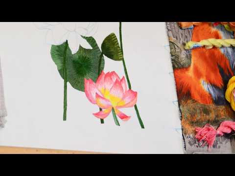 Видео: Как вышить лотос