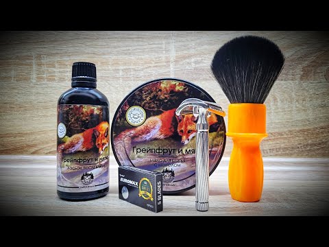 Видео: Бритье! Fatip "Il Piccolo Storto Gentile" - Euromax - RazoRock "400" - ТайгаВода "Грейпфрут и Мята"