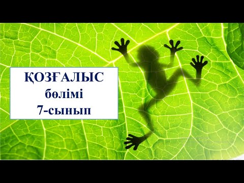Видео: 7-сынып Омыртқасыз және омыртқалы жануарлардың қозғалыс мүшелері