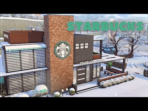 Видео: STARBUCKS☕│Строительство│SpeedBuild│NO CC [The Sims 4]