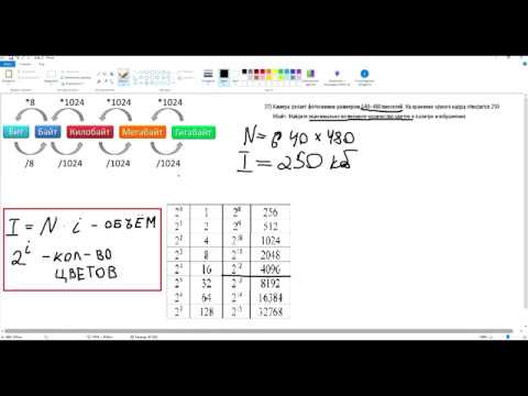 Видео: Задание 9-1. Задачи на кодирование и декодирование графической информации