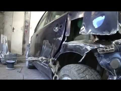 Видео: Nissan Note. замена заднего крыла и рихтовка двери.