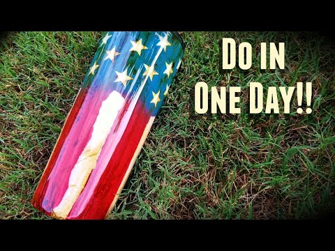 Видео: Простейшее руководство по изготовлению стакана с эффектом состаренного американского флага