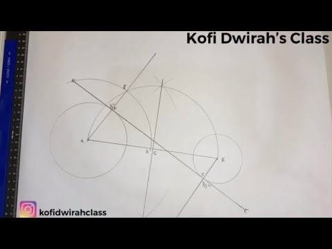 Видео: Как построить внутреннюю касательную к двум неравным окружностям.