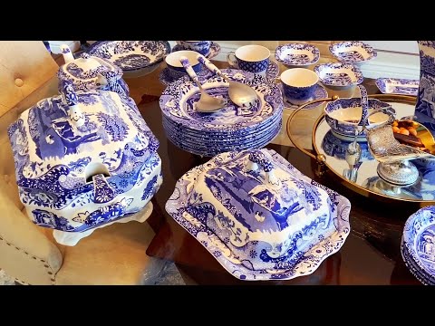 Видео: Моя красивая посуда/ SPODE BLUE ITALIAN