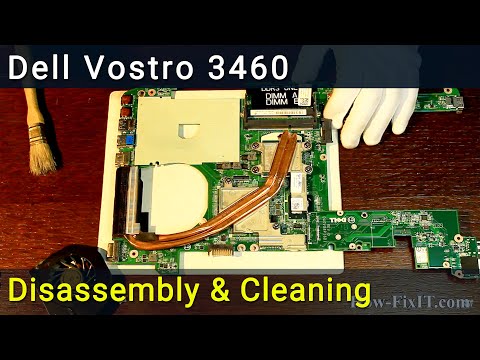 Видео: Dell Vostro 3460 Разборка, чистка вентилятора от пыли и замена термопасты