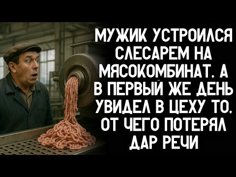 Видео: Мужик устроился слесарем на мясокомбинат, а в первый день увидел в цеху то, от чего потерял дар речи