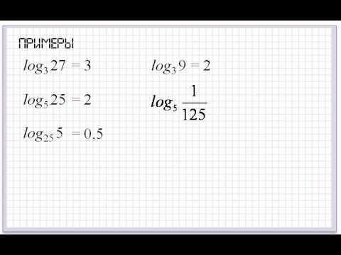 Видео: Логарифм числа. Основное логарифмическое тождество