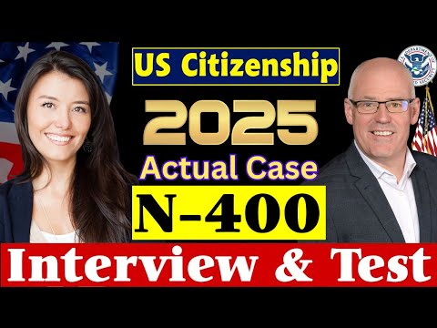 Видео: Новое 2025 г., настоящее собеседование на получение гражданства США, светская беседа, собеседован...