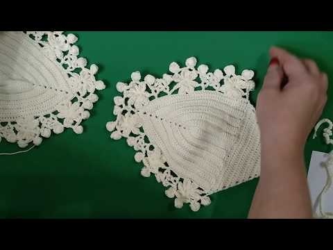 Видео: Топ "цветочная бахрома" МК3 | Crochet top "Flower fringe"  - lesson 3